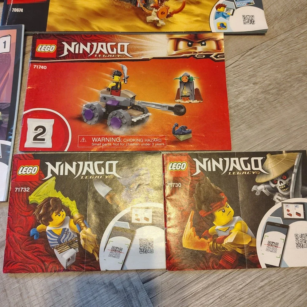 Lego Ninjago Instruction Manual Lot 71740 71707 71747 70674 Legacy Guides